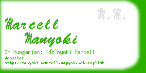 marcell manyoki business card